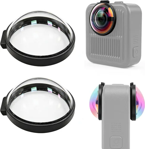 para cámara de acción DJI Osmo 360 - Protector de lente de vidrio templado óptico de dureza 10H con revestimiento AR, capa hidrofóbica, cubierta