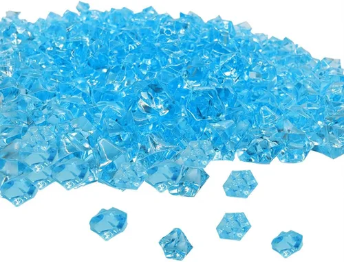 300 piedras de hielo acrílicas, piedras de hielo, cristales falsos a granel, diamantes de plástico para relleno de jarrón, decoración de boda, mesa,