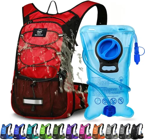 Miniatura 11 de Mothybot Mochila de Hidratación Aislada con Vejiga de Agua de 3L Libre de BPA a Prueba de Fugas, Mochila de Senderismo Ligera de Gran Almacenamiento