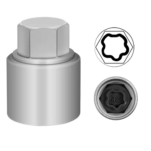 Miniatura 16 de Kit de llave de tuerca de bloqueo de rueda de 21 piezas compatible con la serie BMW, juego de adaptadores de tuercas de bloqueo de rueda