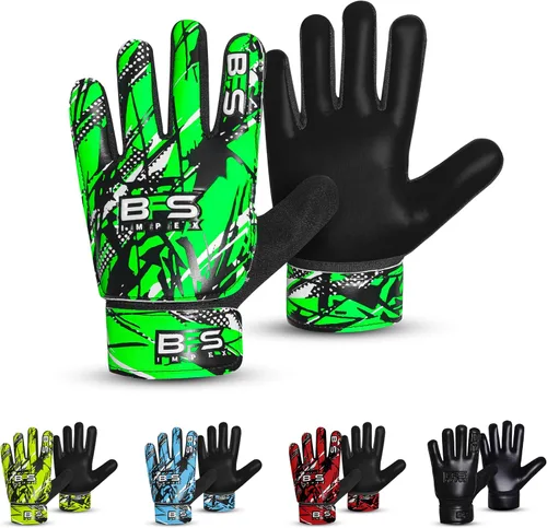 Guantes de portero de fútbol para niños, guantes de portero de fútbol juvenil para niños, jóvenes y niños con palma de látex antideslizante fuerte