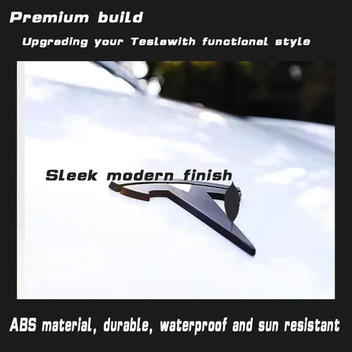 Miniatura 4 de YHCDSEA Para Model 3 Highland/Model Y Juniper Front Trunk Emblema Cubierta Adhesiva, Accesorios Adhesivos Accesorios (Matt Black-Front Logo Cover)