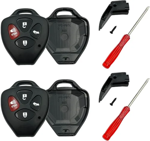 Miniatura 6 de Funda de repuesto para llavero Toyota de 3 botones, funda para llavero con destornillador, compatible con Toyota 4Runner Corolla Matrix RAV4 Venza