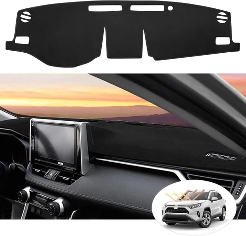 Miniatura 20 de SPEEDWOW Cubierta Alfombrilla para Tablero de Instrumentos Tapete Alfombra Compatible para Toyota Camry 2002-2006 Alfombrilla para Tablero Cubiertas