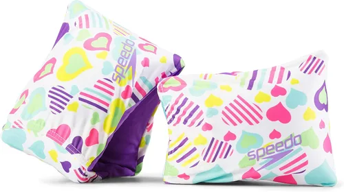 Miniatura 2 de Speedo brazaletes flotadores unisex para niños, aprende a nadar Blanco Multi Corazón