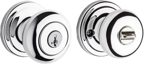Miniatura 9 de Kwikset Hancock - Pomo de puerta interior de privacidad con cerradura, manija de puerta para baño y dormitorio, perilla de puerta con cerradura