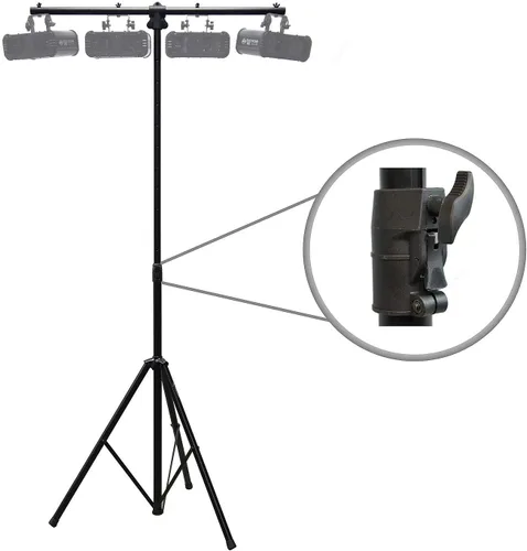 Miniatura 2 de Harmony Audio HA-TBARA Pro Audio DJ Trípode de iluminación y soporte de luz en T con cojín de freno de aire
