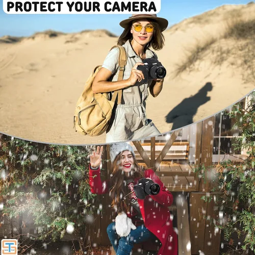 Miniatura 7 de Funda para cámara Canon R5 - Funda protectora de silicona para cámara réflex digital, jaula desmontable, a prueba de golpes, a prueba de polvo