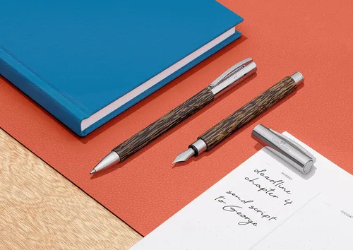 Miniatura 2 de Faber Castell 148172 EF - Pluma estilográfica, punta extrafina, ambición, madera de coco, palmera