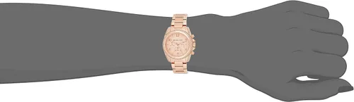 Miniatura 9 de Michael Kors reloj con cronógrafo Blair piedras transparentes en el anillo superior y los pernos tonos rosa y dorado 39 Rose gold