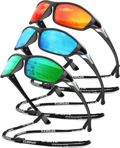 Miniatura 11 de Gafas de sol polarizadas para hombre, gafas de sol con protección UV400 para conducir, golf, pesca, correr