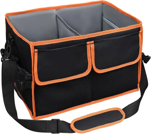 Organizador grande para parrilla con soporte para toallas de papel, organizador de barbacoa para utensilios, condimentos, organizador de picnic