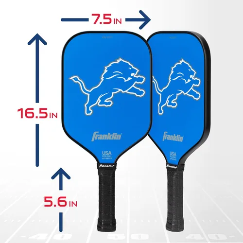 Miniatura 2 de Franklin Sports NFL Pro Pickleball Paddle – Pala de Pickleball Pro de Serie Signature de 13 mm con Superficie MaxGrit - Equipo NFL Oficial