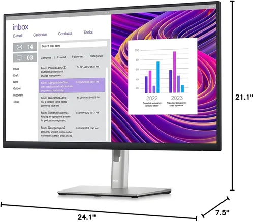 Miniatura 9 de Dell P2723DE 27" QHD WLED LCD Monitor - 16:9 - Negro, Plata