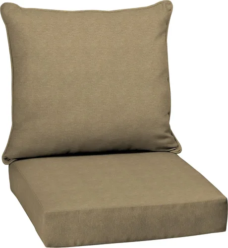 Miniatura 181 de Arden Outdoor Deep Seat Cushion Set, 24 x 24 pulgadas, Cojín para exteriores resistente al clima, a la lluvia y a la decoloración para silla, sofá