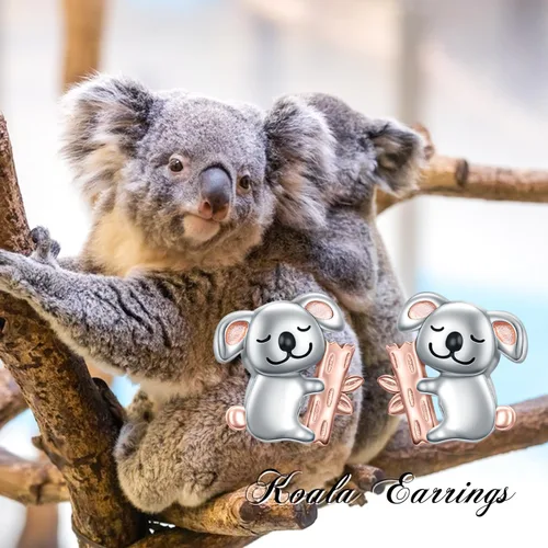 Miniatura 7 de Aretes de plata de ley S925 con diseño de panda, conejito y gato, aretes de aro colgantes, joyería de animales, regalos para mujer, Metal, Circonia