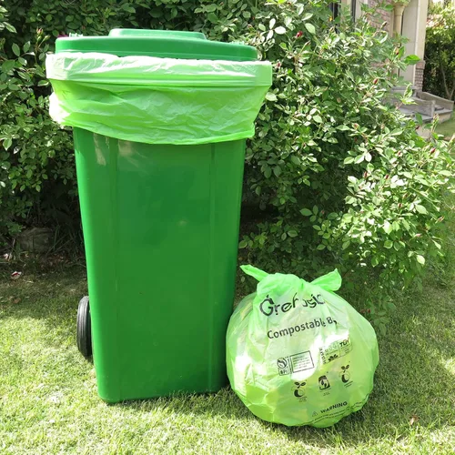 Miniatura 5 de Bolsas compostables, bolsas de basura de más de 13 galones de alto, bolsas de basura compostables para césped y hojas para patio, compatible