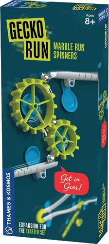 Miniatura 7 de Paquete de expansión de esquina flexible Gecko Run Marble Run de Thames & Kosmos – Truco extra para el conjunto de inicio de Marble Run vertical