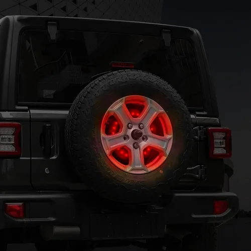Miniatura 7 de JWWY Lámpara de luz de freno de repuesto compatible con Jeep Wrangler JL JLU JK JKU TJ 4XE 1997-2024+ accesorios exteriores, anillo de luz de freno