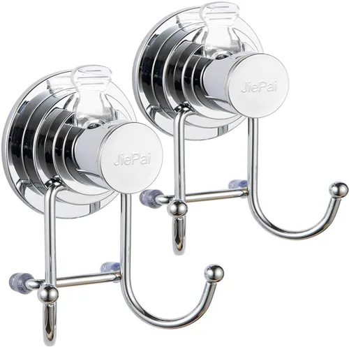 Miniatura 8 de JiePai Ganchos con ventosa al vacío, ganchos para toallas de baño, ducha, soporte para toallas de pared, organizador de toallas para cocina