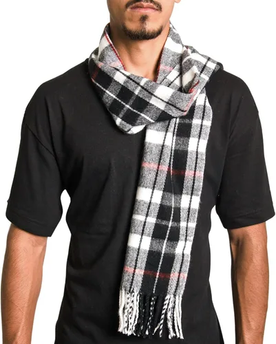 Miniatura 57 de Alpine Swiss Bufanda a cuadros para hombre, ultra suave, chal de invierno, cálido, ligero, para clima frío