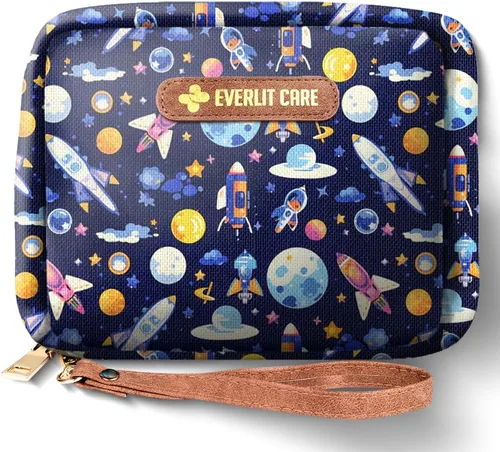 Miniatura 10 de EVERLIT Care Rescue Pack Kit de primeros auxilios para la familia para niños con 200 piezas de suministros médicos Bolsa de almacenamiento