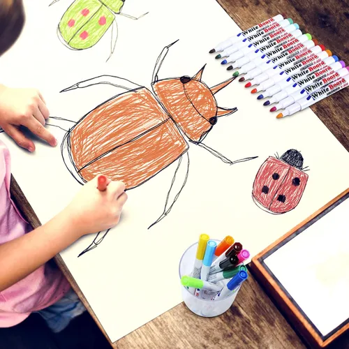 Miniatura 4 de Teling Paquete de 36 bolígrafos mágicos flotantes para niños, 12 colores, para crear marcadores de pintura al agua con toalla, arte de bricolaje