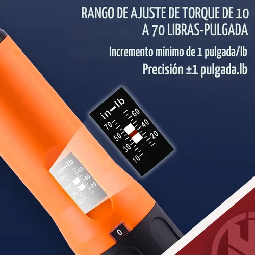 Miniatura 4 de KNINE OUTDOORS Juego de Llaves de Torsión/Destornillador Dinamométrico de 10-70 Libras-Pulgada para Mantenimiento con Mango de Barra en T, 40 Puntas