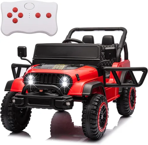 Miniatura 8 de POSTACK - Vehículo de juguete de 24 V con control remoto parental, 4x4, vehículo eléctrico con batería, 4WD, juguete UTV para niños para conducir 24