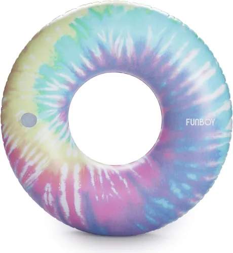 Miniatura 9 de FUNBOY Flotador tubular inflable tamaño gigante con diseño de conchas de sirena, estilo dona, flotador de piscina de lujo para fiestas de verano