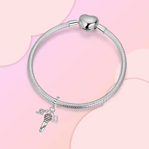 Miniatura 163 de Dije de girasol con diseño de estrella y luna y elefante para pulsera, collar de plata de ley 925, dijes de corazón de amor para mujer, regalo