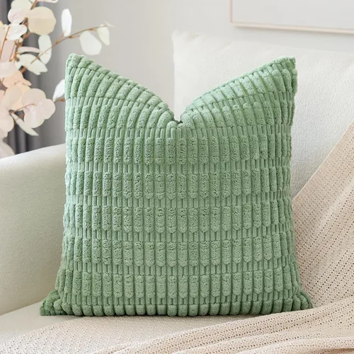 Miniatura 48 de OTOSTAR Fundas de Almohada Decorativas de Pana de 16 x 24 Pulgadas Súper Suaves Bohemias a Rayas Rectangulares Fundas de Cojín Modernas para Sofá