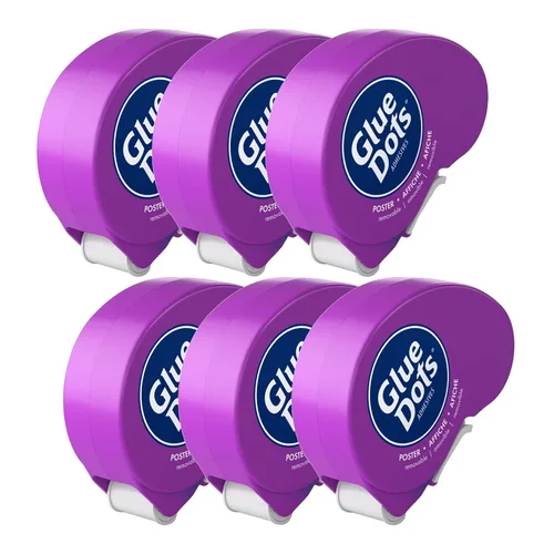 Miniatura 8 de Glue Dots Dispensador desechable de puntos adhesivo para póster de 0.375" - 200 puntos transparentes