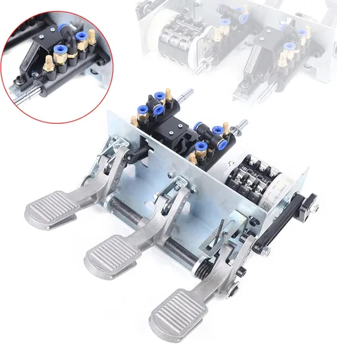 Miniatura 5 de Máquina cambiadora de neumáticos, válvula de control de aire para automóvil, válvula de pedal de pie, válvula neumática de aire de 3 pedales + pieza
