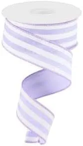 Miniatura 2 de Cinta de borde con alambre de rayas verticales, 10 yardas (negro, blanco, 1.5 pulgadas)