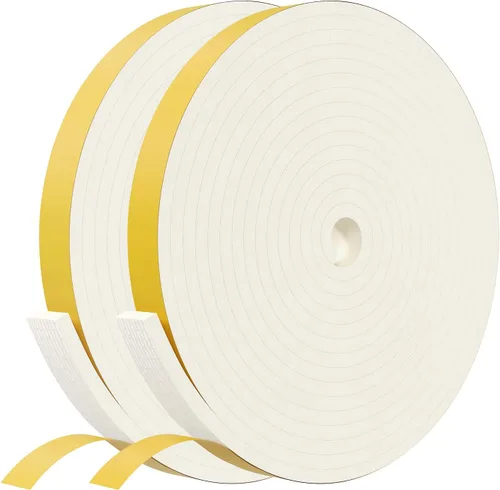Miniatura 10 de Cinta aislante de espuma Egofix, burletes para puertas y ventanas, cinta adhesiva de espuma negra resistente al clima para puerta corrediza, marco