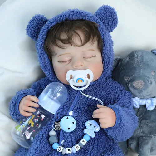 Miniatura 2 de SCOM Juego de Accesorios para Muñeca Bebé Reborn - Chupetes Magnéticos Arcoíris y Biberones para Muñeca Bebé Removibles Reutilizables con Clips