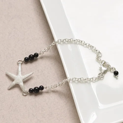 Miniatura 7 de Pulseras de plata de ley 925 con piedras preciosas para mujer, pulsera de piedra natal, pulseras minimalistas para mujer, pulsera de plata de ley