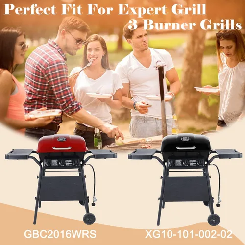 Miniatura 2 de Piezas de repuesto para parrilla de gas Expert Grill XG10-101-002-02 de 3 quemadores, placas de calor de acero porcelánico para parrilla de 3 Placas