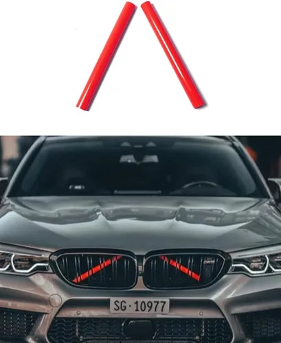 Miniatura 9 de BETTERHUMZ Moldes de rejilla para BMW F20 F21 F30 F32 F34 F36 3 4 Series M Sport Style M-Performance Accesorios de tiras de parrilla (verde)