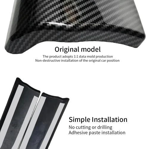 Miniatura 3 de Cubiertas de caja de consola central para BMW Serie 7 F01 F02 2009-2015 Color de fibra de carbono interior reposabrazos cubierta panel proteger