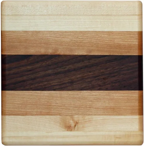 Miniatura 2 de Salvamanteles de madera hechos a mano, posavasos para café, almohadilla caliente, soporte para ollas (remache de 6 x 6 pulgadas)