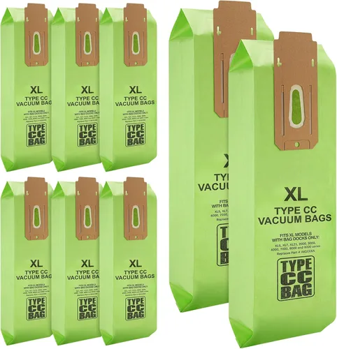 8 paquetes de bolsas de aspiradora para Oreck tipo CC, compatibles con todas las aspiradoras verticales Oreck XL - Reemplaza la pieza # CCPK8DW