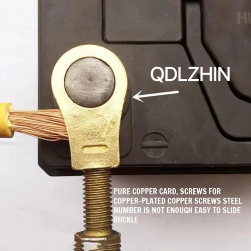 Miniatura 2 de Clip de conexión de batería de cobre puro, kit de conectores de terminal de batería de coche, clips de conector de terminal de batería, terminal