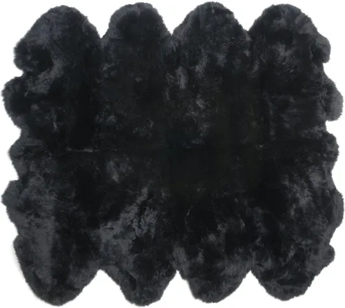Miniatura 3 de HUAHOO Alfombra de Piel de Oveja Auténtica Premium Real de Australia Piel de Oveja Natural de Lujo Esponjosa Piel de Cordero Alfombra de Área Fundas