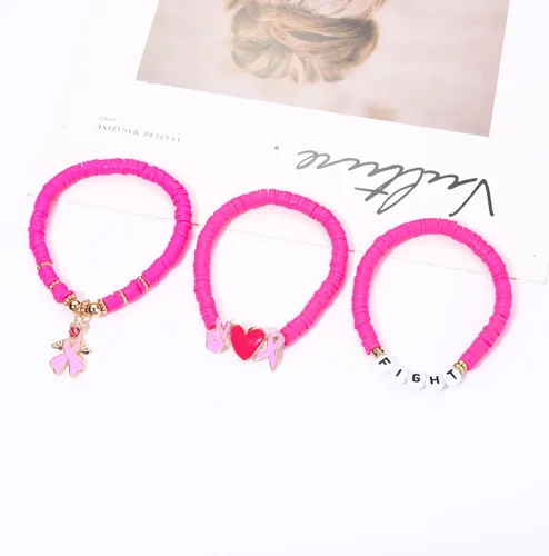 Miniatura 101 de Surfer Heishi - Pulseras apilables para mujer, apilables, de vinilo arcoíris, disco de arcilla, pulseras elásticas para la amistad, joyería bohemia