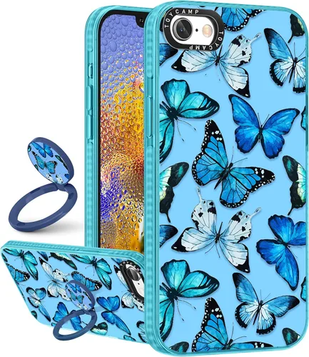 Miniatura 29 de Toycamp Funda para iPhone 13 Pro Max Blanca Con soporte de anillo, lindo astronauta, divertido diseño de dibujos animados, para niñas