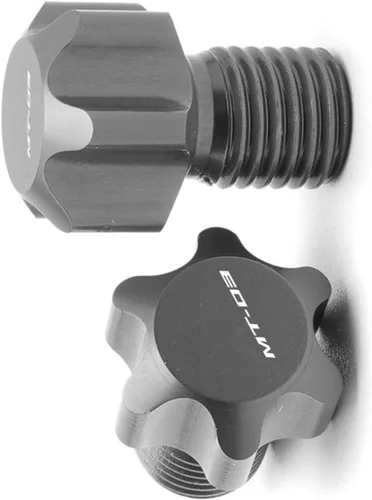 Miniatura 7 de Tapones de agujeros para Yamaha MT 03 MT-03 MT03 2004-2015 2016 2017 2018 2019 2020 2021 2022 2023 Espejos Tapones Tornillos Tornillos Rosca Negro