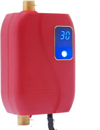 Mini calentador de agua, calentador de agua caliente sin tanque eléctrico instantáneo de 110 V, calentador de agua caliente eléctrico para cocina,