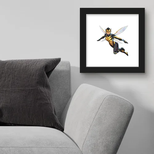 Miniatura 4 de Trends International Gallery Pops Marvel Comics Avengers - Póster de pared de avispa, 12 x 12 pulgadas, versión enmarcada en negro